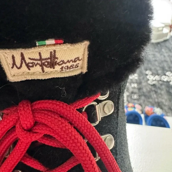 Montelliana Black Shearling Boots - Picture 4 of 8